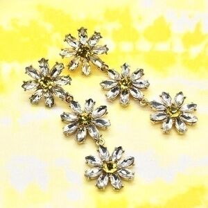 Crystal Flower Earrings
